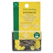Dritz Quilting Flat Flower Pins, 2", 50/Pkg