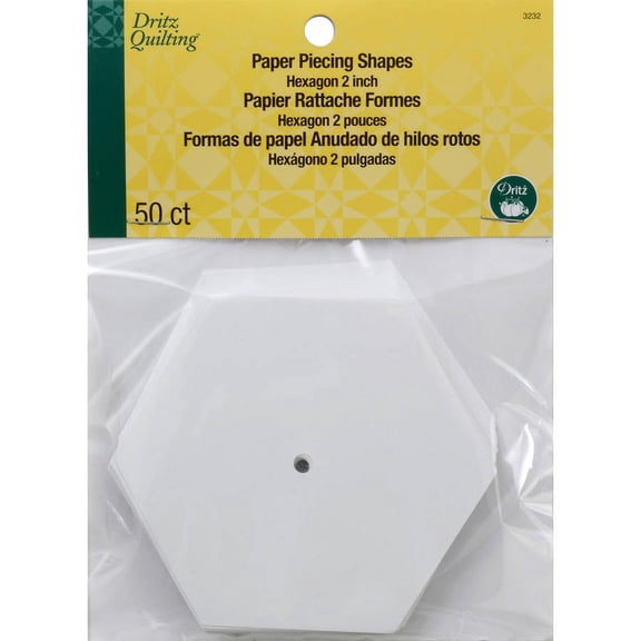 Dritz Paper Piecing Hexagon 2in 50pc