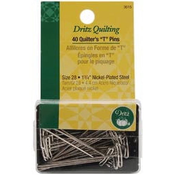 Dritz Quilting Quilter's "T" Pins, 1-3/4", 40pk
