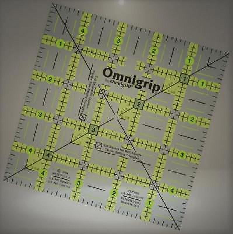 Omnigrip 5" Square Non-Slip Acrylic Quilting Ruler