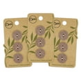 thumbnail image 1 of Dritz Recycled Cotton Round Button, 18mm, Medium Brown, 3 Pack (9 Count), 1 of 1
