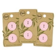 thumbnail image 1 of Dritz Recycled Cotton Round Button, 23mm, Light Pink, 3 Pack (6 Count), 1 of 1