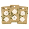 thumbnail image 1 of Dritz Recycled Cotton Round Button, 23mm, Natural, 3 Pack (6 Count), 1 of 1