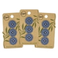 thumbnail image 1 of Dritz Recycled Cotton Round Stitch Button, 20mm, Blue, 3 Pack (9 Count), 1 of 1