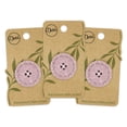 thumbnail image 1 of Dritz Recycled Cotton Round Stitch Button, 30mm, 3 Pack, 1 of 6