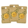 thumbnail image 1 of Dritz Recycled Hemp Round Floral Button, 28mm, Mustard, 3 Pack, 1 of 1