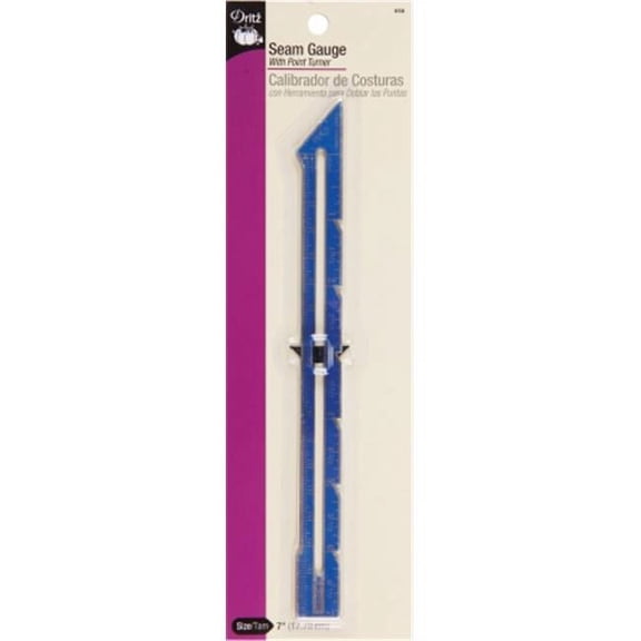 Dritz Seam Gauge with Point Turner - 7" Length
