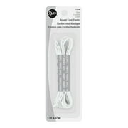 Hello Hobby Round Cord Elastic, White, 2 Yards