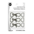 Dritz Silver Swivel Hook with DRing, 3 Count