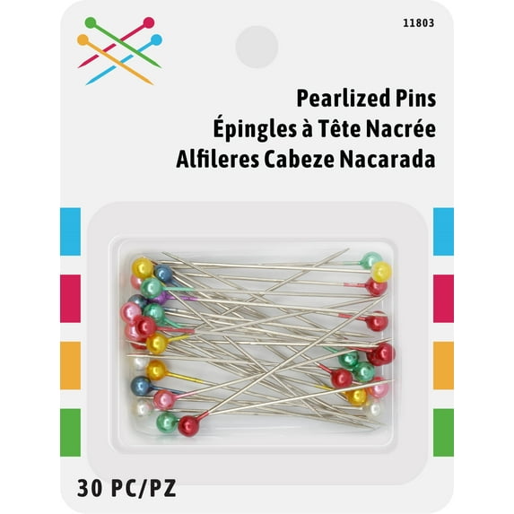 Straight Sewing Pearlized Pins (30 Count)