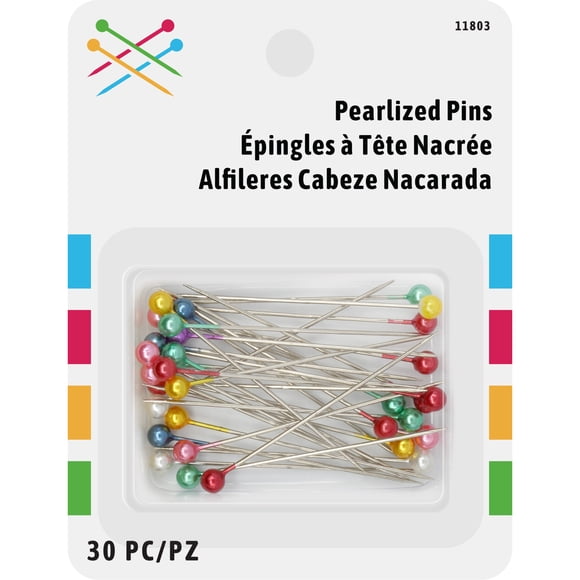 Straight Sewing Pearlized Pins (30 Count)