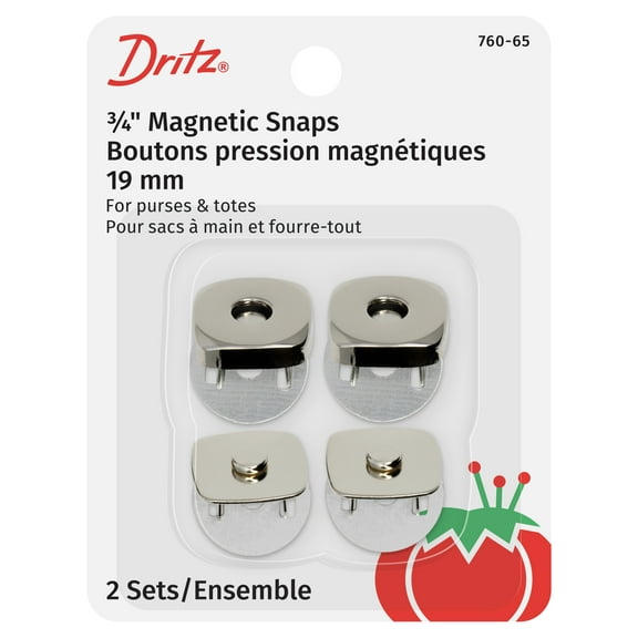 Dritz Sq Magnetic Snaps, 2 Piece