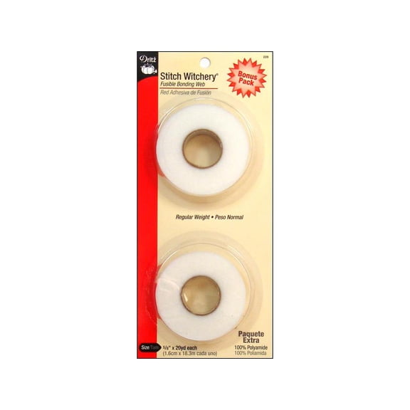 Dritz Stitch Witchery 5/8"x20yd Bonus Pack