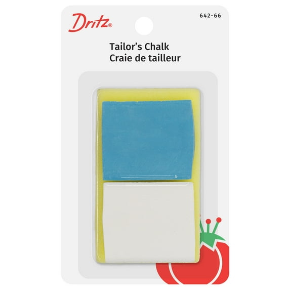 Dritz Tailor's Chalk, 2 Piece Blue and White