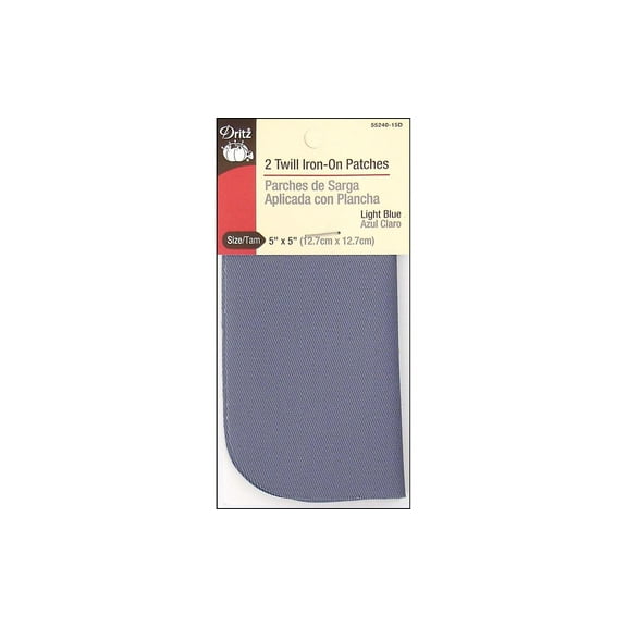 Dritz Twill Iron-On Patch - 2pk