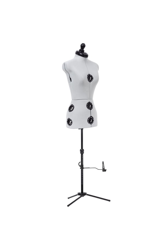 Twin-Fit Dress Form with Adjustable Tri-Pod Stand, Petite
