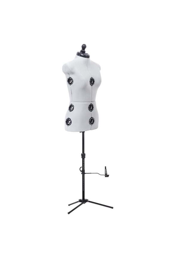 Twin-Fit Dress Form with Adjustable Tri-Pod Stand, Small