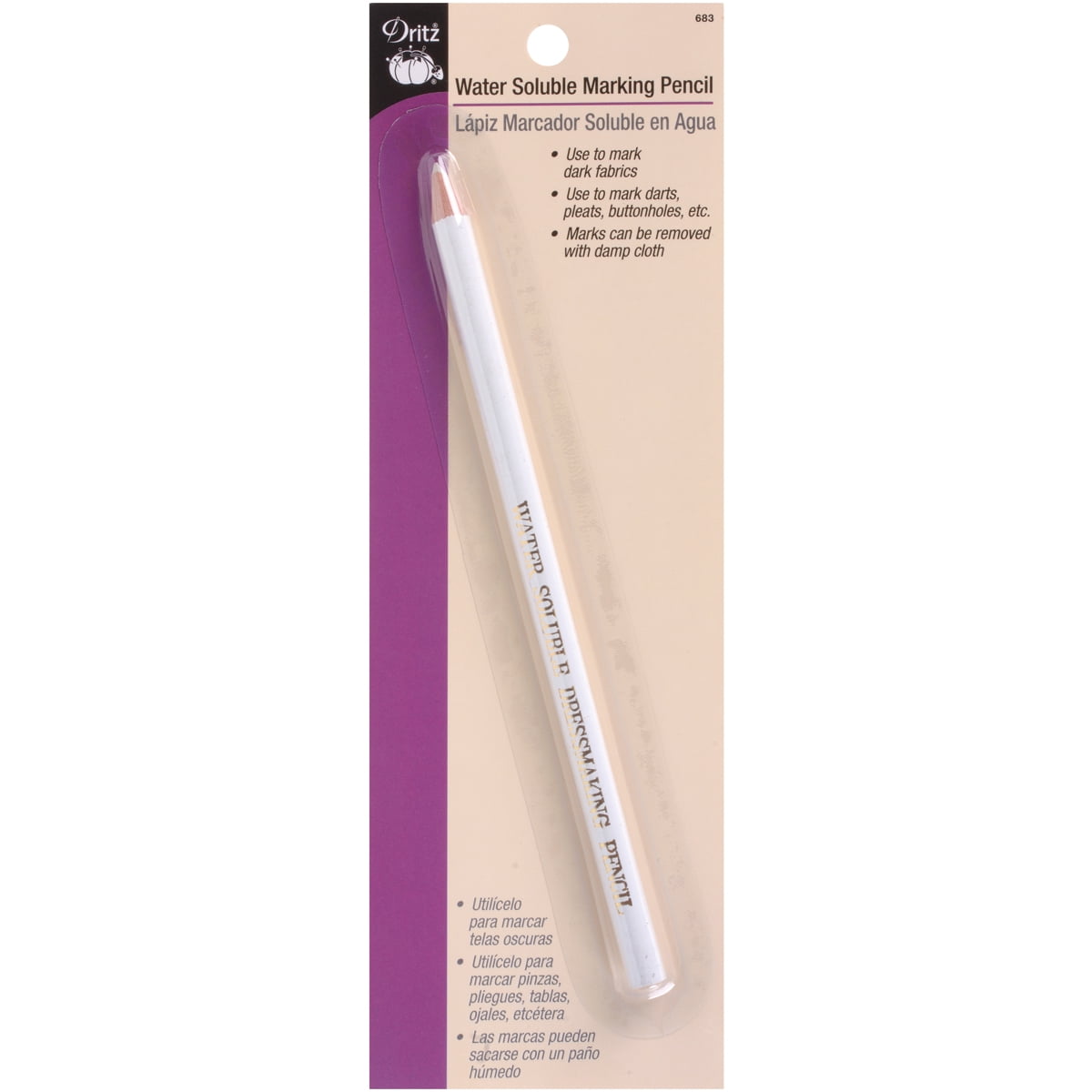 Dritz WaterSoluble Marking PencilWhite