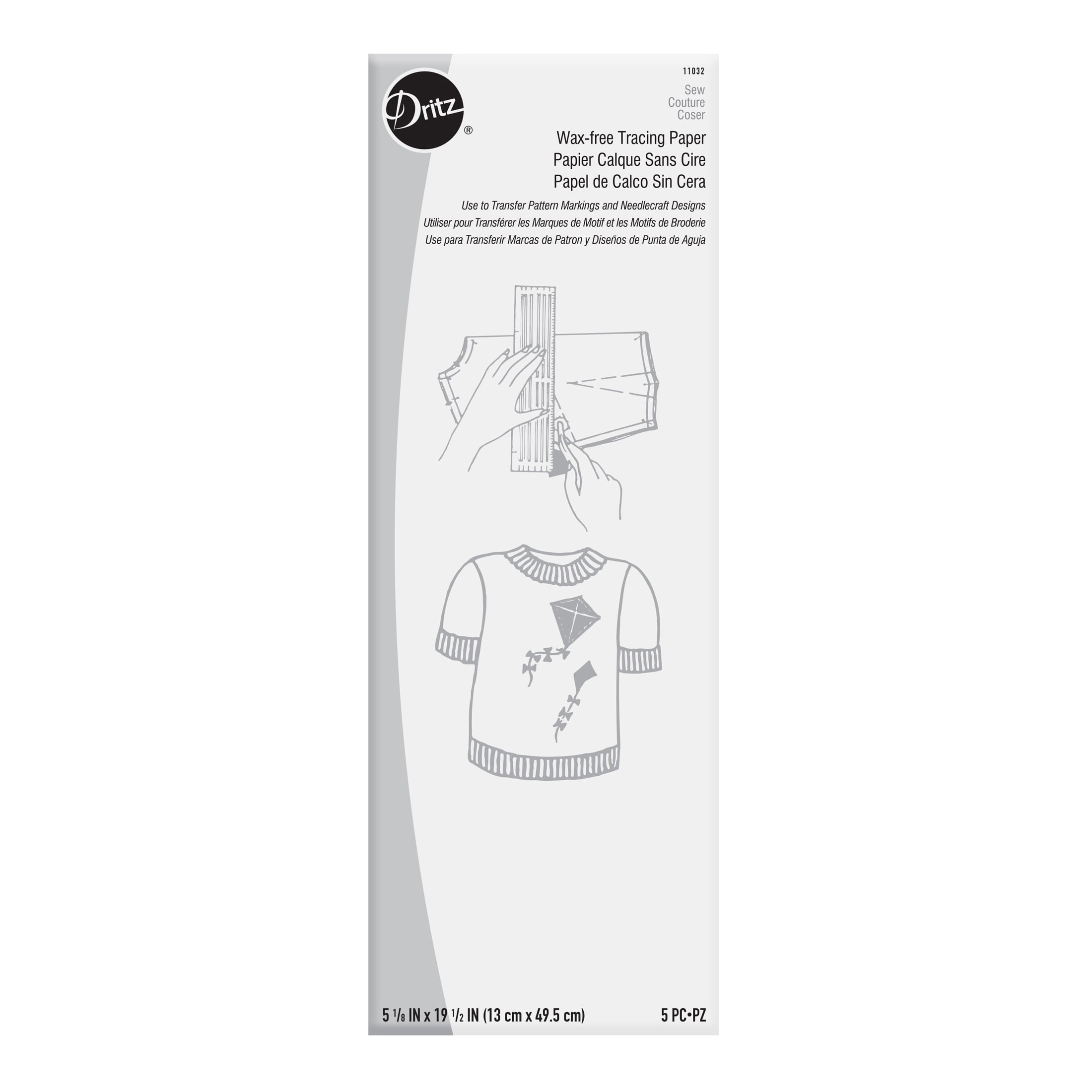 Dritz WaxFree Tracing Paper, 5 Count