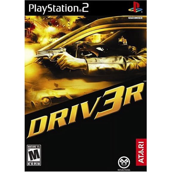Pre-Owned Driv3r, DRIVER, by Atari, for PlayStation 2, Racing Game, Parental Controls, 1 Offline Player