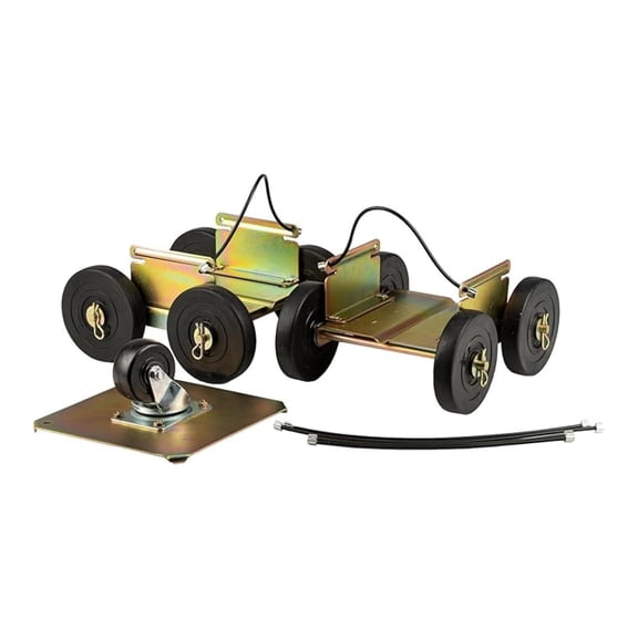 Drivable Steerable Snowmobile Dollies Standard, Fits Skis Up to 7 Wide, All- Wheels, Heavy-Duty, for Grass, Gravel, Pavement, and Dirt