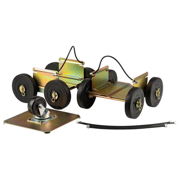 Drivable Steerable Snowmobile Dollies Standard, Fits Skis Up to 7 Wide, All- Wheels, Heavy-Duty, for Grass, Gravel, Pavement, and Dirt