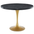 thumbnail image 1 of Drive 40" Round Wood Top Dining Table - Black Gold, 1 of 4