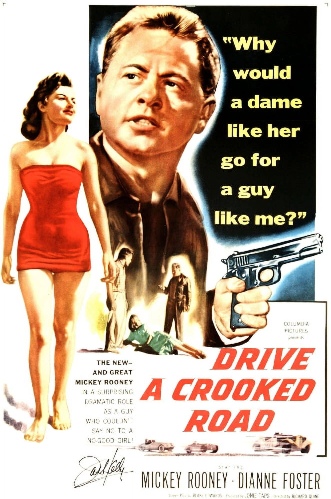 Drive A Crooked Road Canvas Art -  (24 x 36)