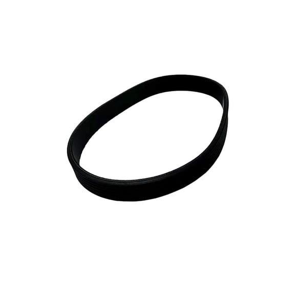 Drive Assembly Replacement Part for Treadmill Maintenance, Black Rubber Belt with 338 mm Circumference, 6 Rib 5 Channel Profile, Single Unit