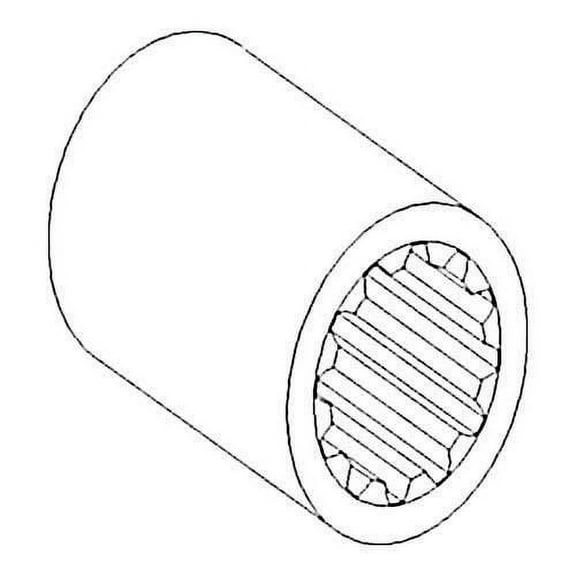 Drive Axle Shaft Coupler - fits Case IH 2344 2366 2388 2577 2588 CPX610 CPX620 620 625 250756A1 248600A1