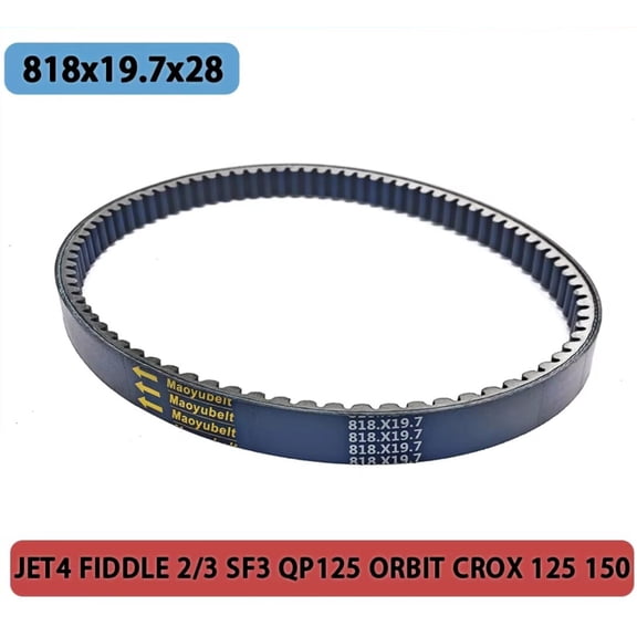 Drive Belt 818x19.7x28 CVT For sym JET4 FIDDLE 2/3 SF3 QP125 ORBIT CROX 125 150 New