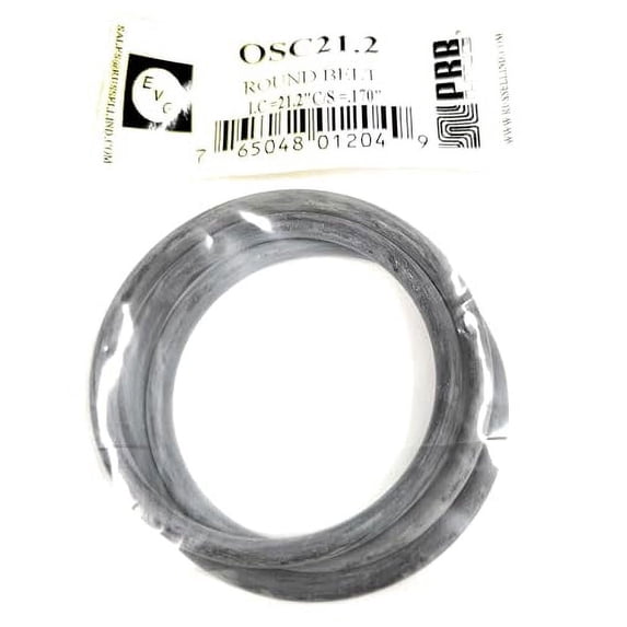 Drive Belt (Rubber Round Type) for Tape Player Replacement EVG/PRB (1PC) OSC21.2 21.2" I.C X .170" C/S Diameter