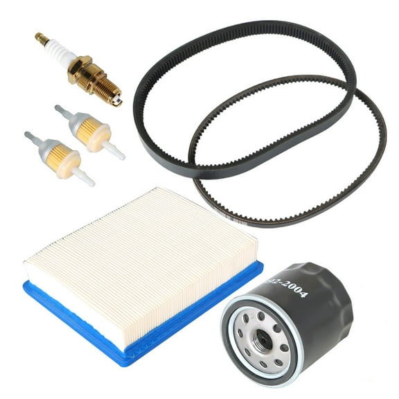 Drive Belt Starter Generator Belt 1016203 1014290 Fuel Oil Air Filter Spark Plug Kit Fit for DS 1997-2004 Club Car
