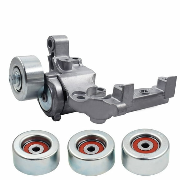 Drive Belt Tensioner 1660431020 1660331040 Pulley Fit for Toyota 1T132P111P30 Fits select: 2007 ,2010 TOYOTA TUNDRA CREWMAX SR5