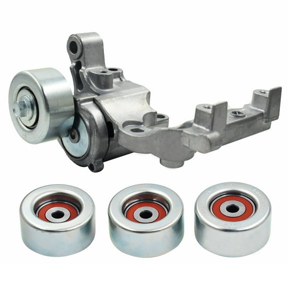 Drive Belt Tensioner & 3 Pulley Kit Universal for Toyota FJ Cruiser Tacoma 4Runner Tundra 2005-2011