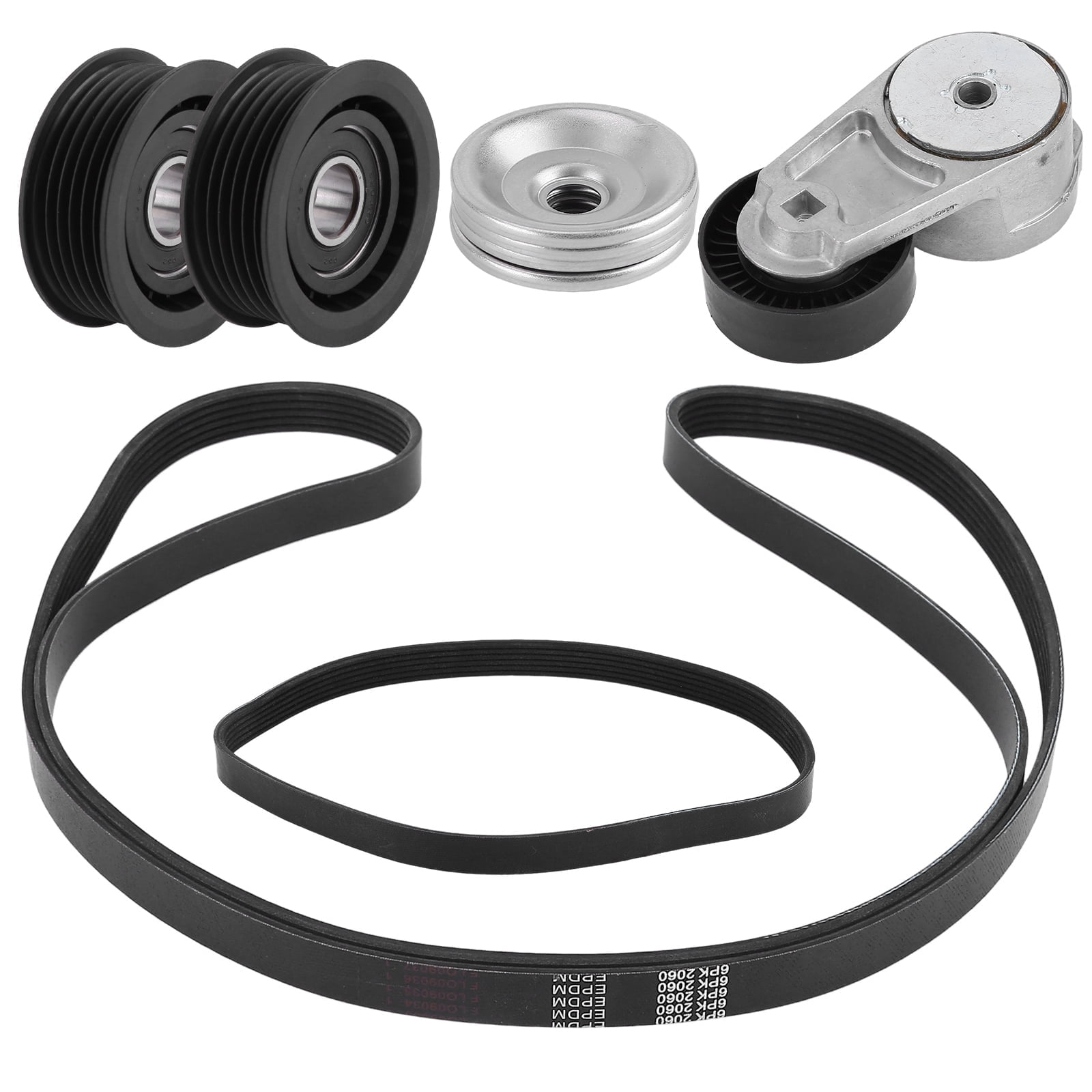 Drive Belt Tensioner Idler Pulley Kit for Maserati Ghibli Levante Quattroporte 3.0L V6,Replaces 243857, 278950, 278940, 286570