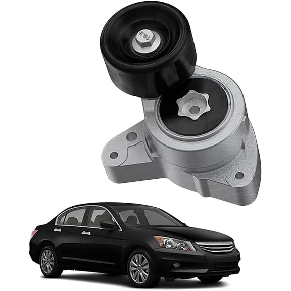 Drive Belt Tensioner Pulley Assembly for Honda Accord 2003-2007 for Honda Civic CR-V for Acura TSX CSX RDX ILX AC Serpentine Belt Tension No.31170RAAA01/31170PNA023