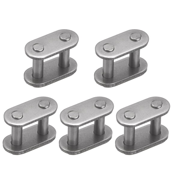 Drive Chain Master Connector Split Link Roller ( 3/8 Inch, 5Pcs), Carbon Steel Split Clip Motorbike Connector Link, Suit for-06B Chain/Motorcycle/Scooter/Bicycle/Motocross