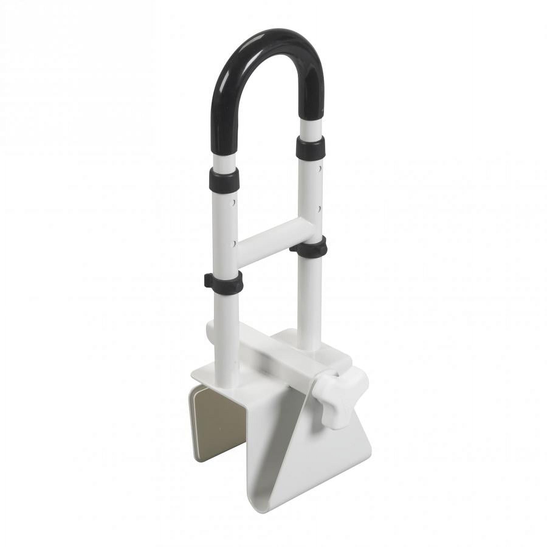Adjustable White Stainless Steel Bathtub Grab Bar Safety Rail