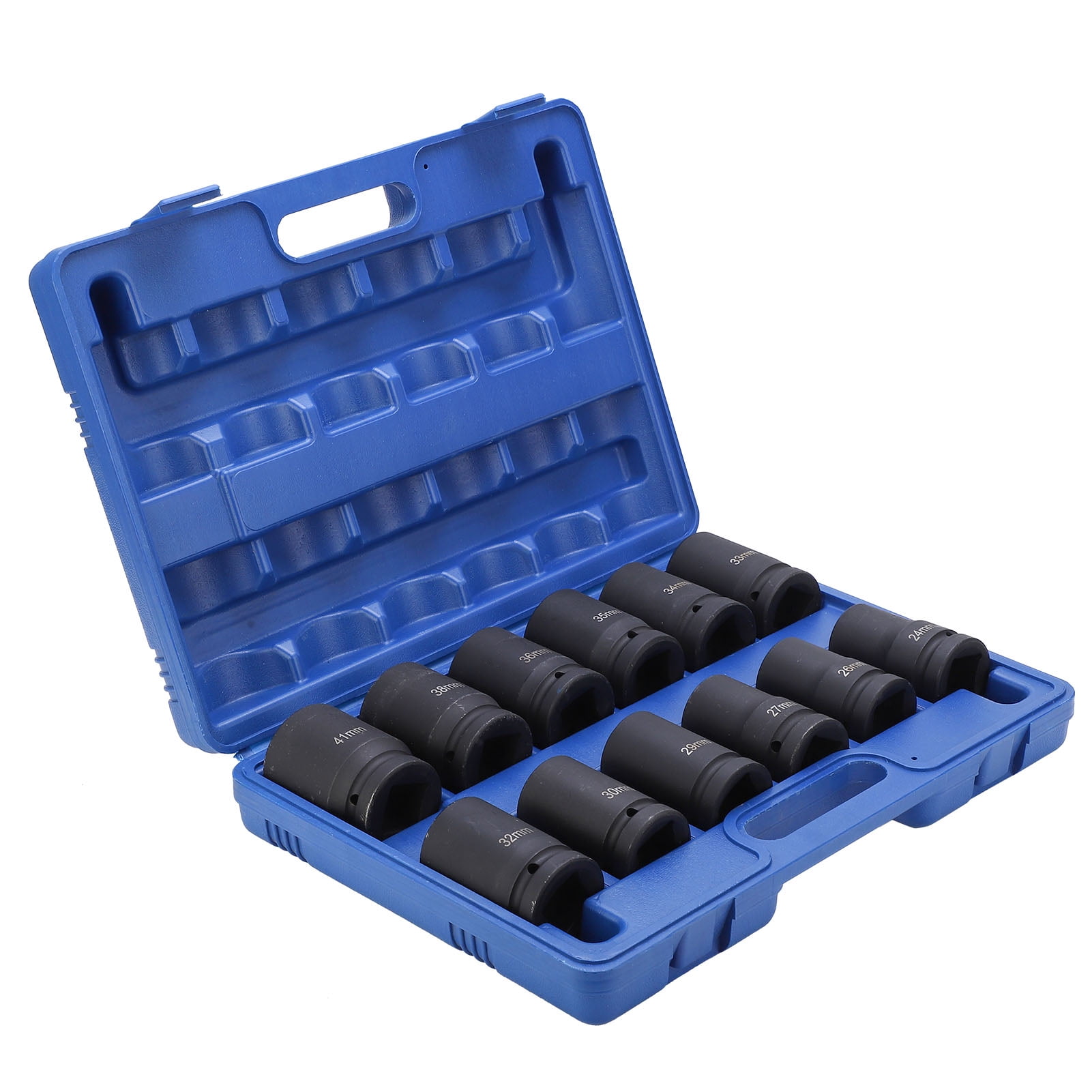 Drive Deep Impact Socket Set, 12pcs 1 Inch Steel Durable Drive Deep