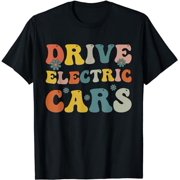 KONHILL Drive Electric Cars Funny Electric Vehicle Car Owners Lovers T-Shirt