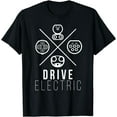 thumbnail image 1 of Drive Electric Cars T Shirt EV Electric Vehicle Gift Shirt, 1 of 2