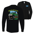 thumbnail image 1 of Drive 'Em Wild Green 1970 Ford Bronco F&B Front & Back Cars and Trucks Mens Long Sleeve Shirt, 1 of 1