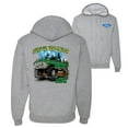 thumbnail image 1 of Drive 'Em Wild Green 1970 Ford Bronco Front Back Cars and Trucks Graphic Zip Up Hoodie Sweatshirt, Heather Grey, Medium, 1 of 4