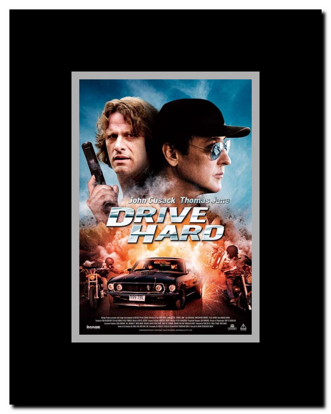 Drive Hard Framed Movie Poster
