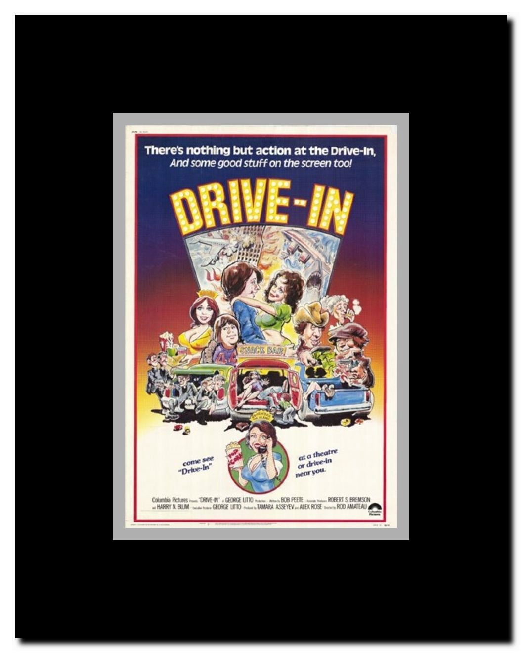 Drive-In Framed Movie Poster