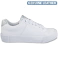 thumbnail image 1 of Drive-In Originals Cinema - White Metallic Leather Sneaker (Women's), 1 of 1