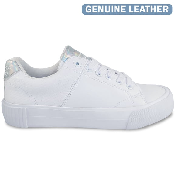 Drive-In Originals Cinema - White Metallic Leather Sneaker (Women's)