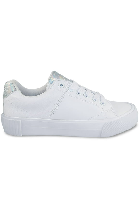 Cinema - White Metallic Leather Sneaker (Women's)