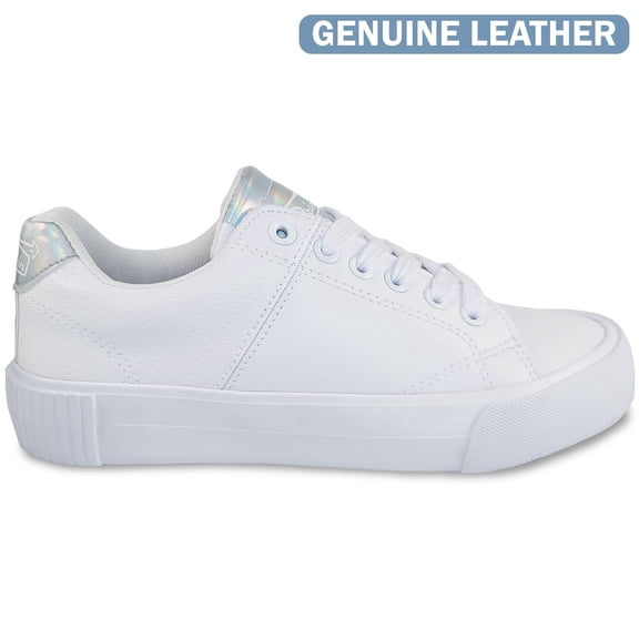 Drive-In Originals Cinema - White Metallic Leather Sneaker (Women's)